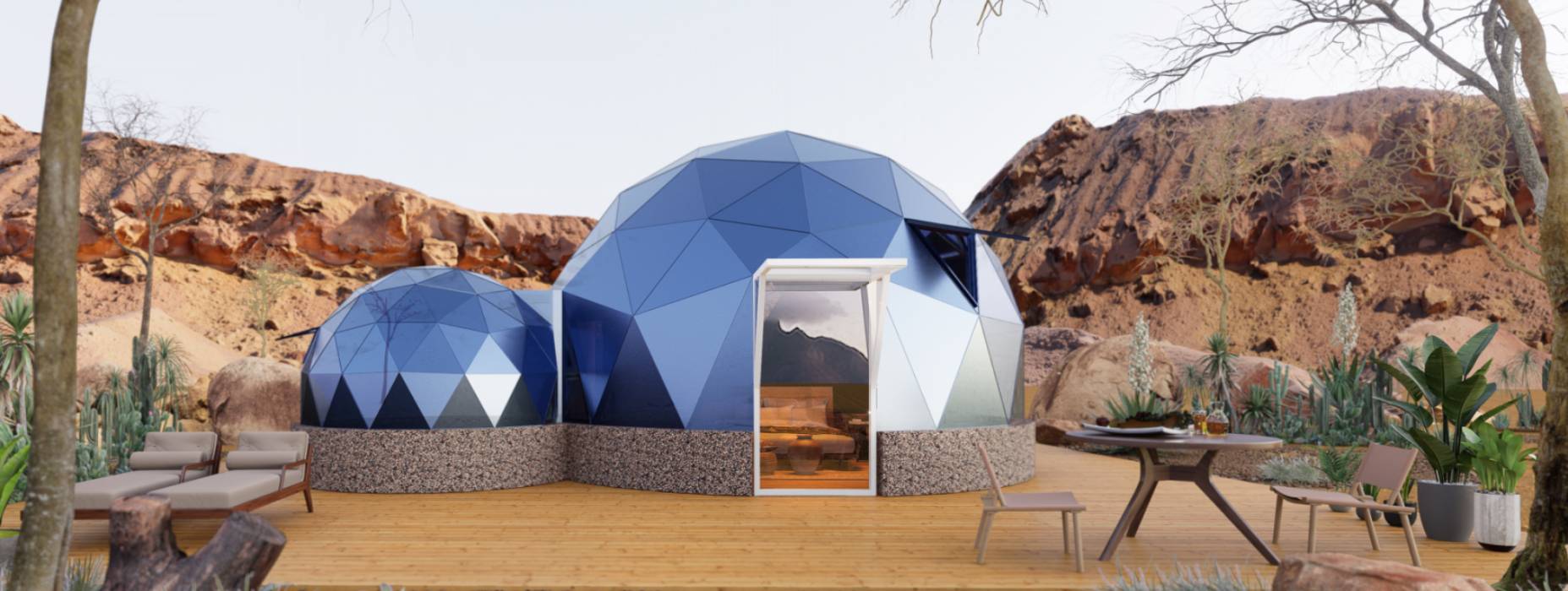 荥经县球形智能光伏玻璃星空房